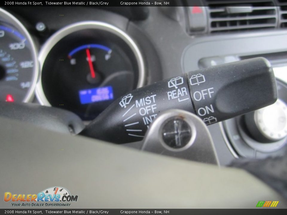 2008 Honda Fit Sport Tidewater Blue Metallic / Black/Grey Photo #28