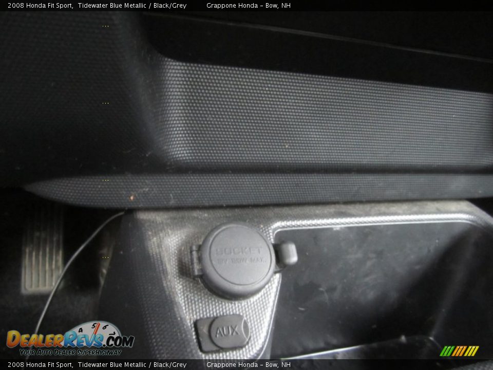 2008 Honda Fit Sport Tidewater Blue Metallic / Black/Grey Photo #30