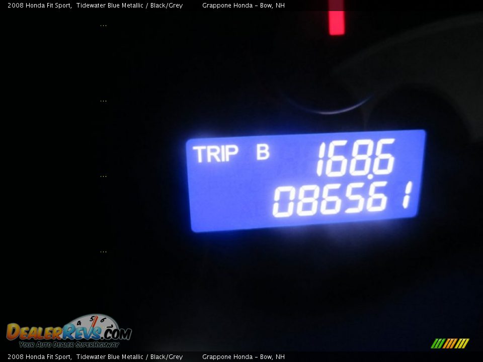 2008 Honda Fit Sport Tidewater Blue Metallic / Black/Grey Photo #31