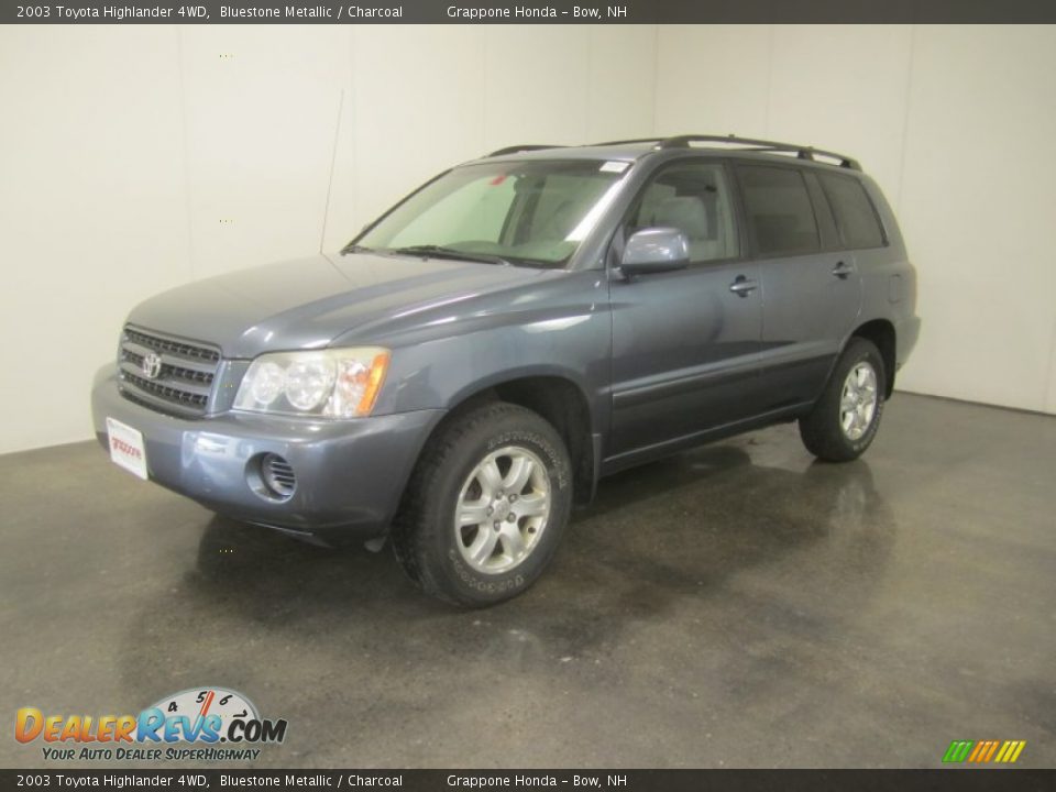 2003 Toyota Highlander 4WD Bluestone Metallic / Charcoal Photo #1