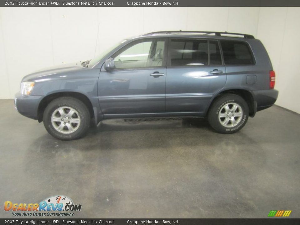 2003 Toyota Highlander 4WD Bluestone Metallic / Charcoal Photo #3