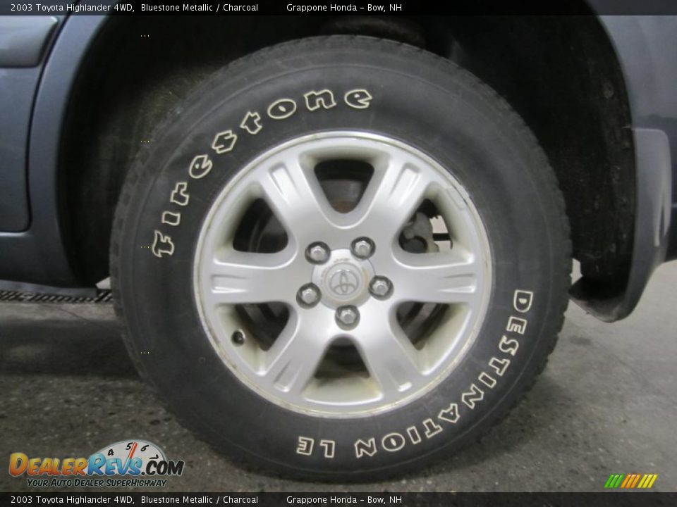 2003 Toyota Highlander 4WD Bluestone Metallic / Charcoal Photo #7