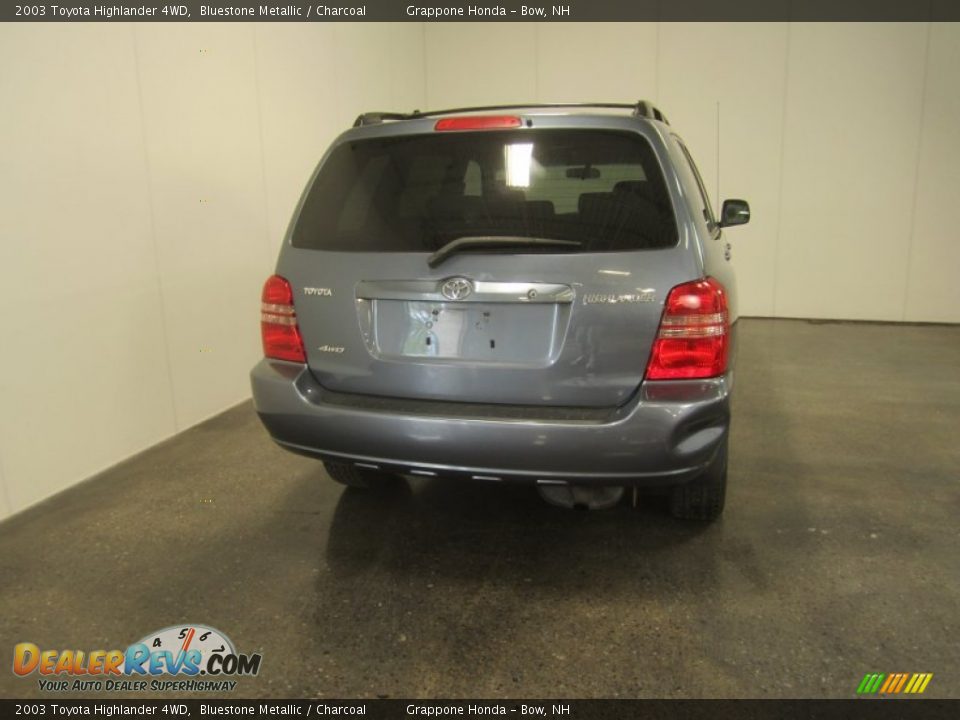 2003 Toyota Highlander 4WD Bluestone Metallic / Charcoal Photo #10
