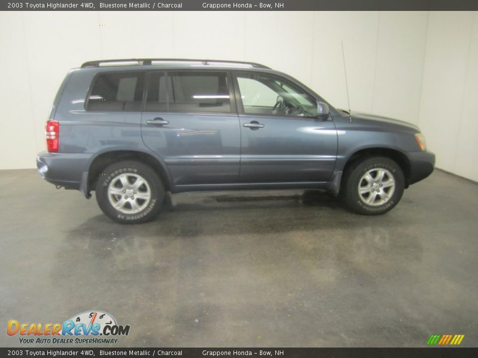 2003 Toyota Highlander 4WD Bluestone Metallic / Charcoal Photo #11