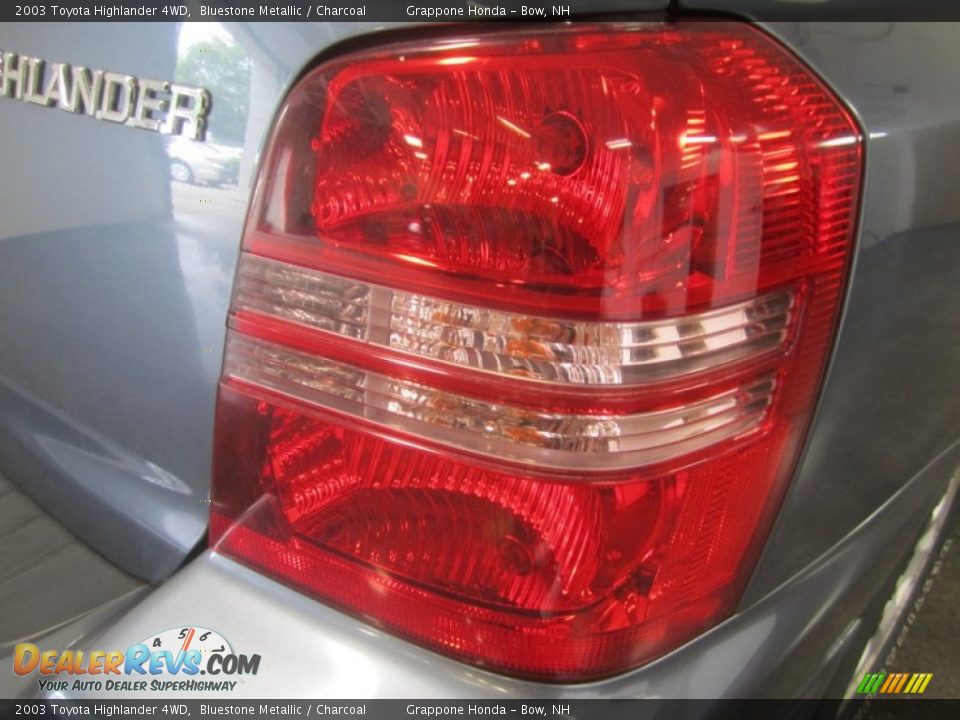 2003 Toyota Highlander 4WD Bluestone Metallic / Charcoal Photo #12