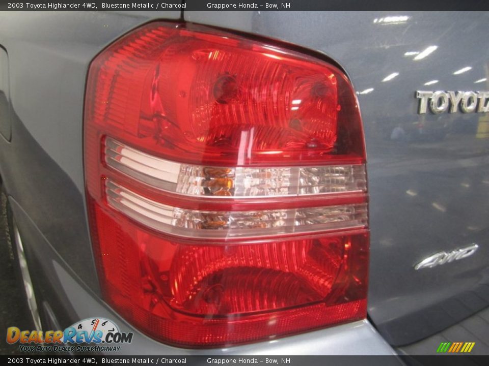 2003 Toyota Highlander 4WD Bluestone Metallic / Charcoal Photo #13
