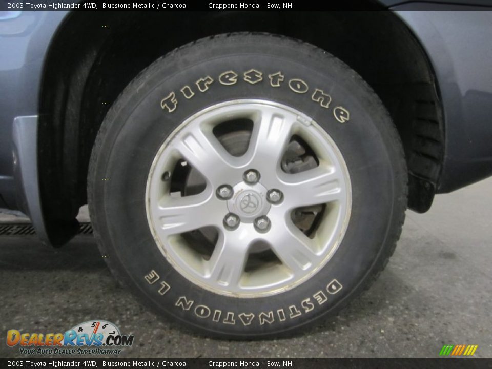2003 Toyota Highlander 4WD Bluestone Metallic / Charcoal Photo #17