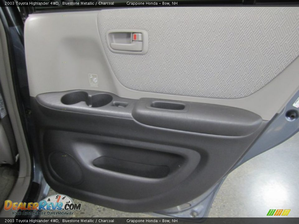 2003 Toyota Highlander 4WD Bluestone Metallic / Charcoal Photo #19