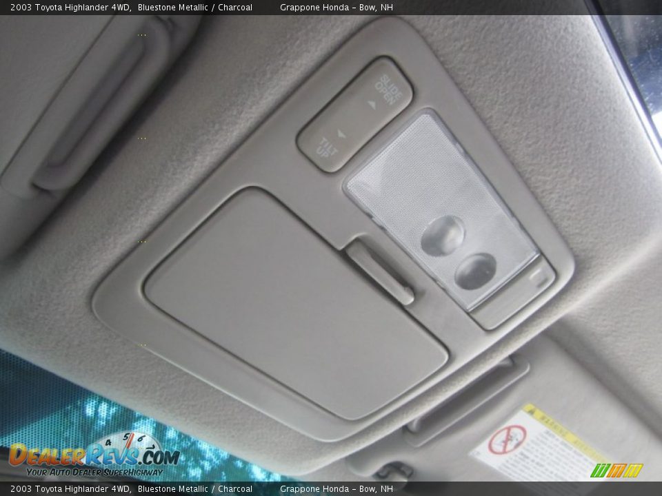 2003 Toyota Highlander 4WD Bluestone Metallic / Charcoal Photo #28