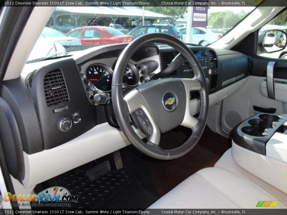 Light Titanium Ebony Interior 2011 Chevrolet Silverado