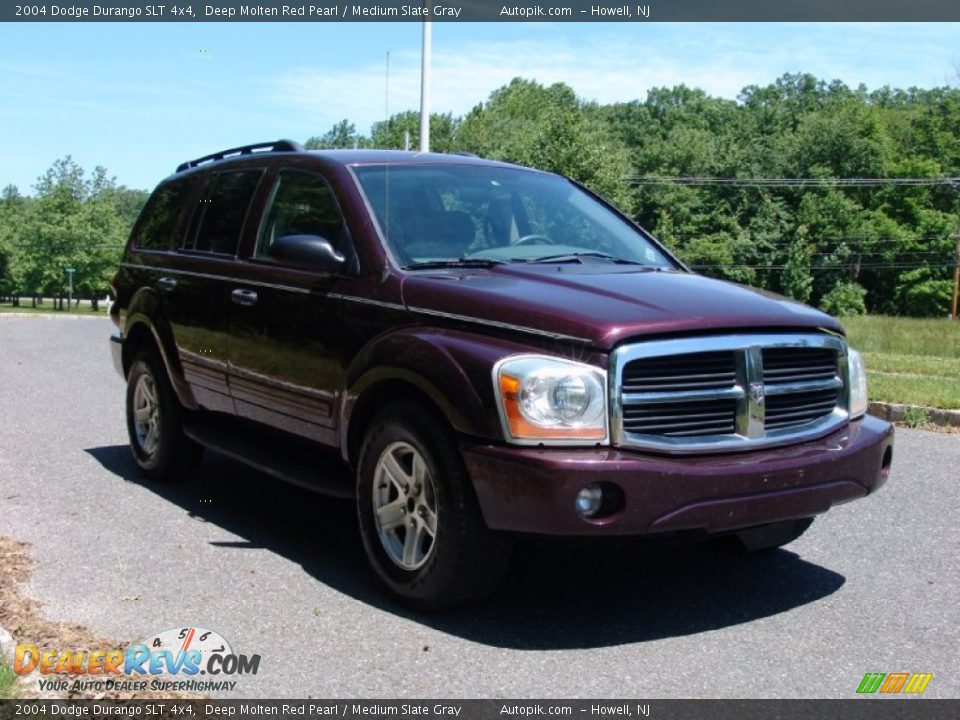 2004 Dodge Durango SLT 4x4 Deep Molten Red Pearl / Medium Slate Gray Photo #3