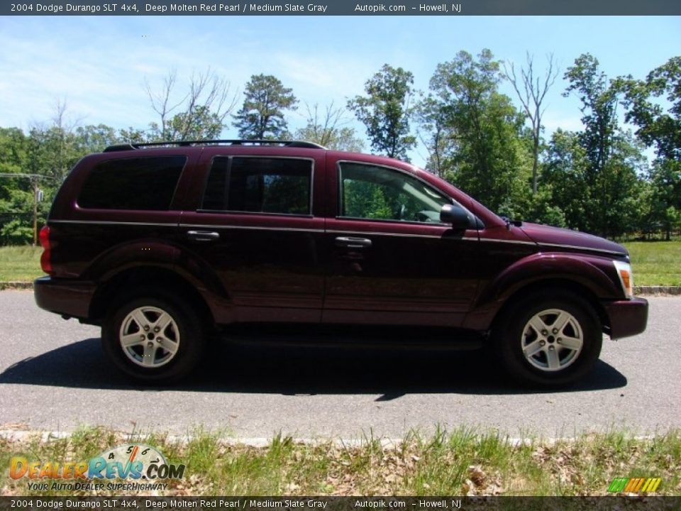 2004 Dodge Durango SLT 4x4 Deep Molten Red Pearl / Medium Slate Gray Photo #4