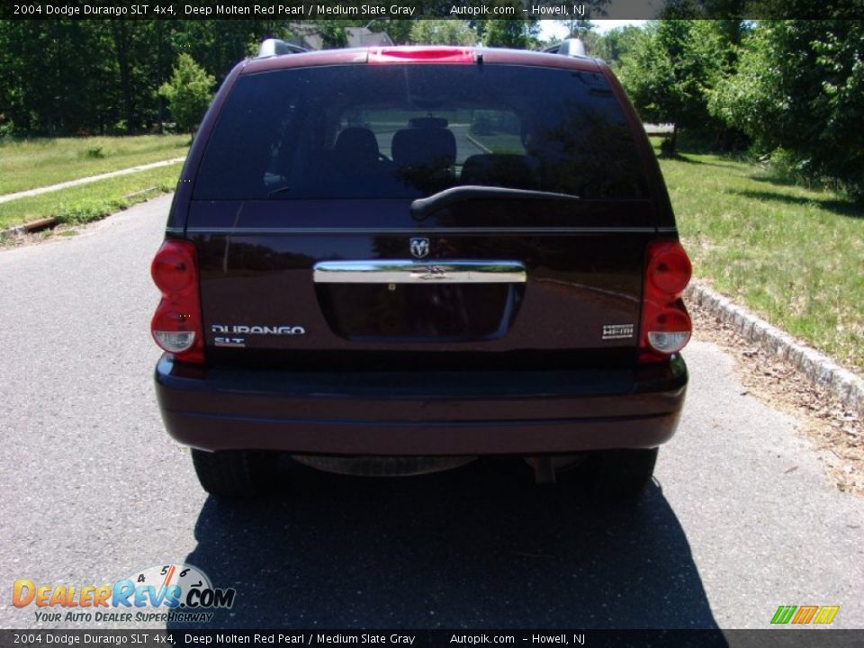 2004 Dodge Durango SLT 4x4 Deep Molten Red Pearl / Medium Slate Gray Photo #5