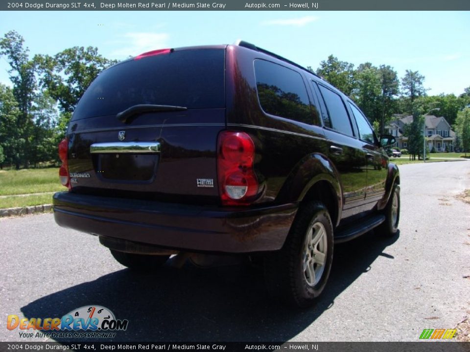 2004 Dodge Durango SLT 4x4 Deep Molten Red Pearl / Medium Slate Gray Photo #8