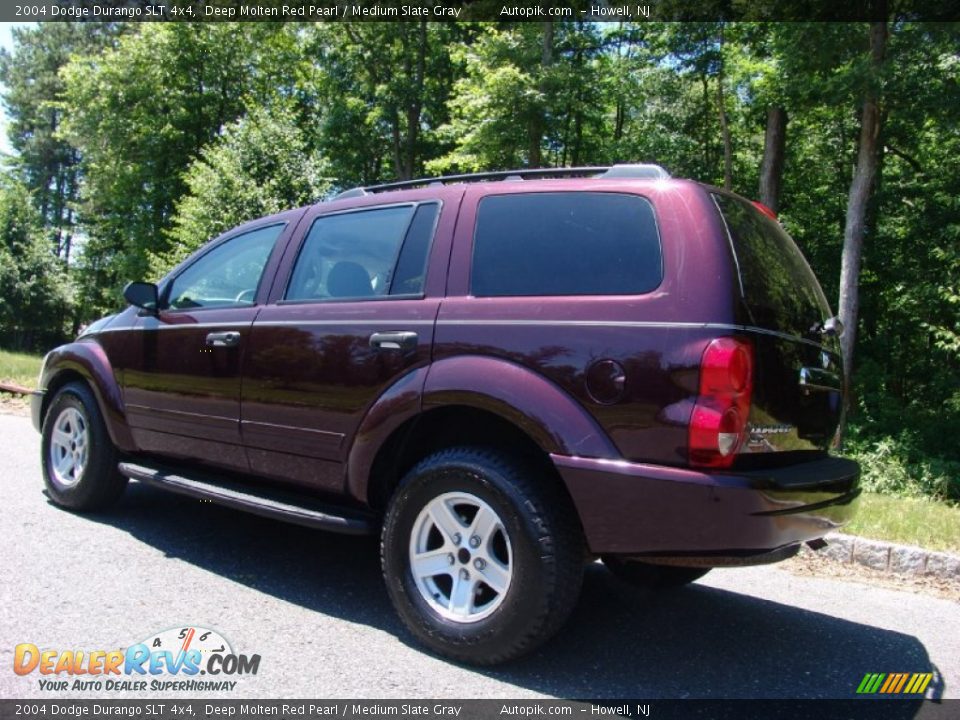 2004 Dodge Durango SLT 4x4 Deep Molten Red Pearl / Medium Slate Gray Photo #9