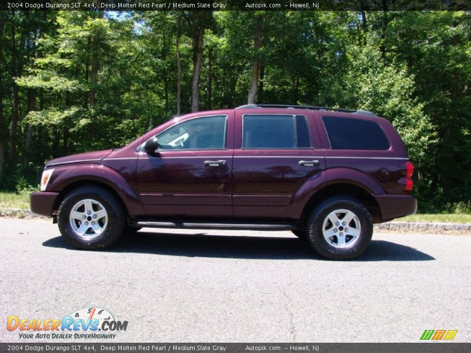 2004 Dodge Durango SLT 4x4 Deep Molten Red Pearl / Medium Slate Gray Photo #10