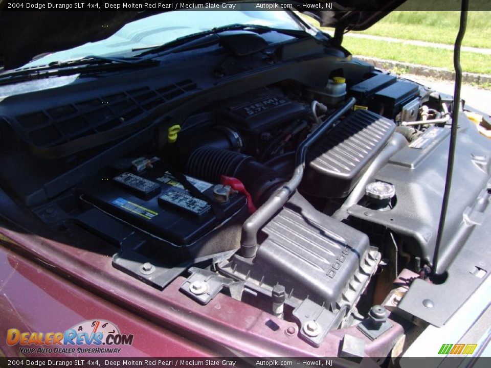 2004 Dodge Durango SLT 4x4 Deep Molten Red Pearl / Medium Slate Gray Photo #13