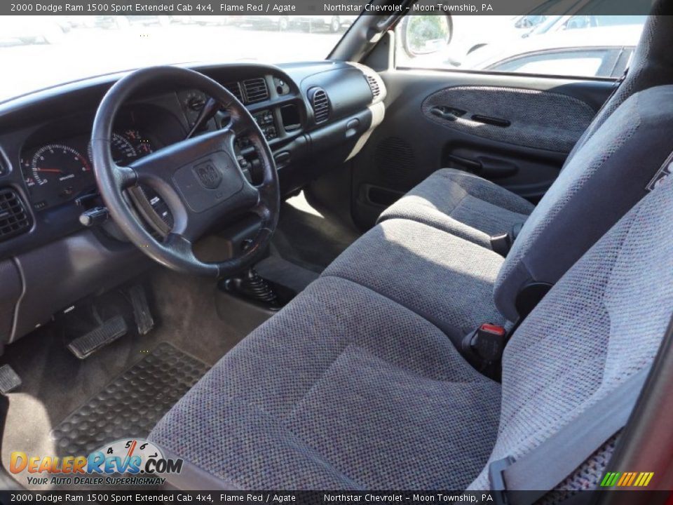 Agate Interior - 2000 Dodge Ram 1500 Sport Extended Cab 4x4 Photo #8