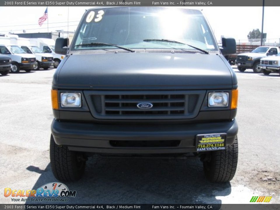 2003 Ford E Series Van E350 Super Duty Commercial 4x4 Black / Medium Flint Photo #2