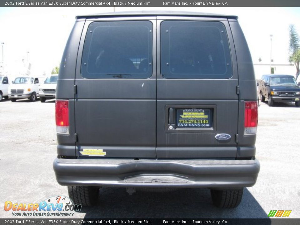 2003 Ford E Series Van E350 Super Duty Commercial 4x4 Black / Medium Flint Photo #5