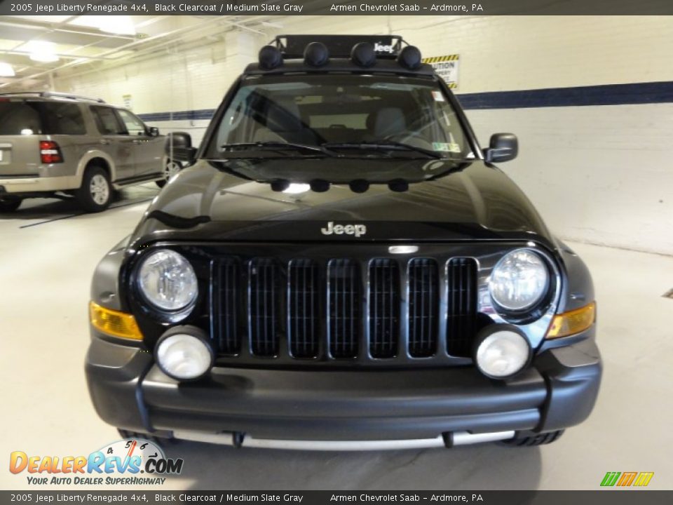 2005 Jeep Liberty Renegade 4x4 Black Clearcoat / Medium Slate Gray Photo #3