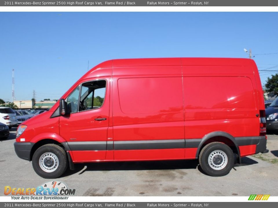 Flame Red 2011 Mercedes-Benz Sprinter 2500 High Roof Cargo Van Photo #3