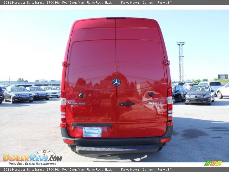 2011 Mercedes-Benz Sprinter 2500 High Roof Cargo Van Flame Red / Black Photo #5
