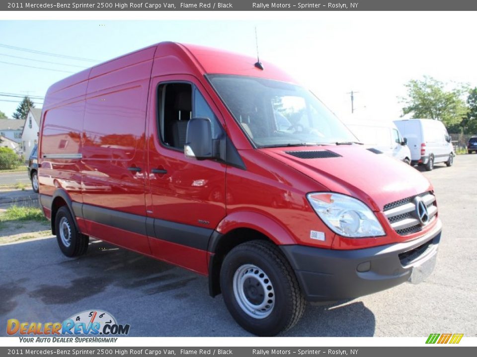 Flame Red 2011 Mercedes-Benz Sprinter 2500 High Roof Cargo Van Photo #8