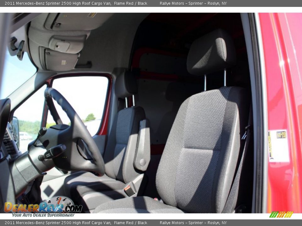 2011 Mercedes-Benz Sprinter 2500 High Roof Cargo Van Flame Red / Black Photo #10
