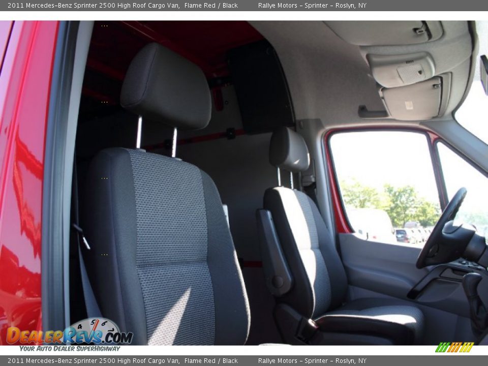 2011 Mercedes-Benz Sprinter 2500 High Roof Cargo Van Flame Red / Black Photo #13