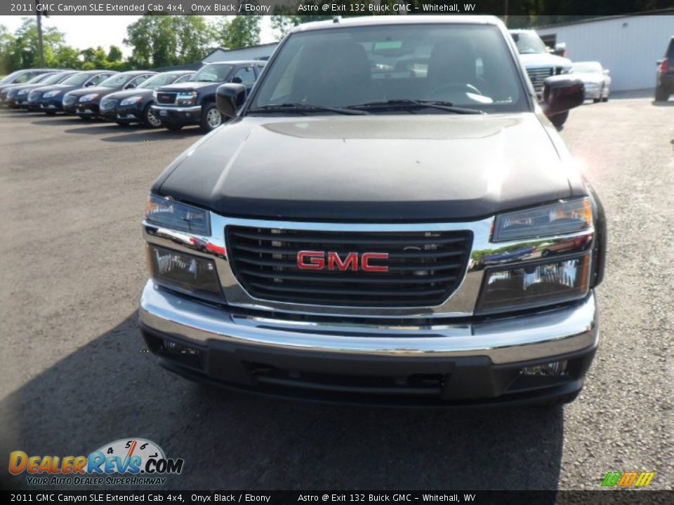 2011 GMC Canyon SLE Extended Cab 4x4 Onyx Black / Ebony Photo #2