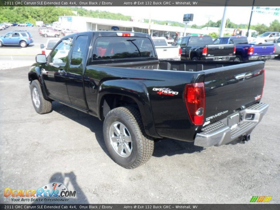 2011 GMC Canyon SLE Extended Cab 4x4 Onyx Black / Ebony Photo #5