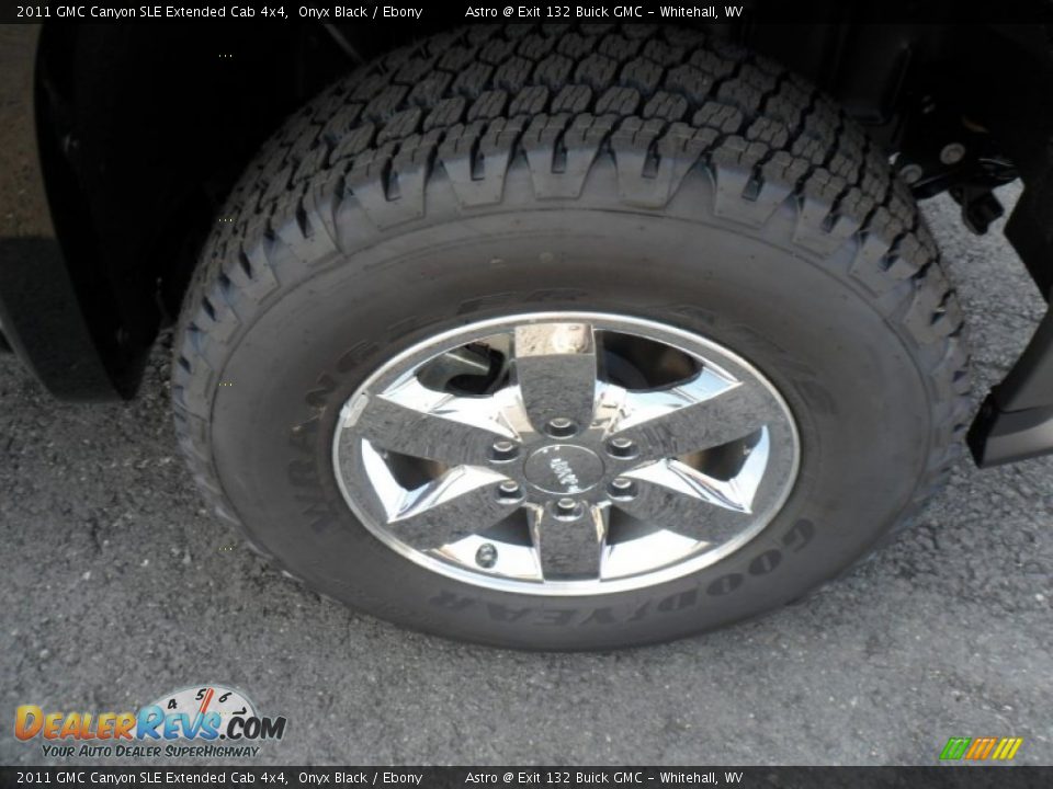 2011 GMC Canyon SLE Extended Cab 4x4 Onyx Black / Ebony Photo #9