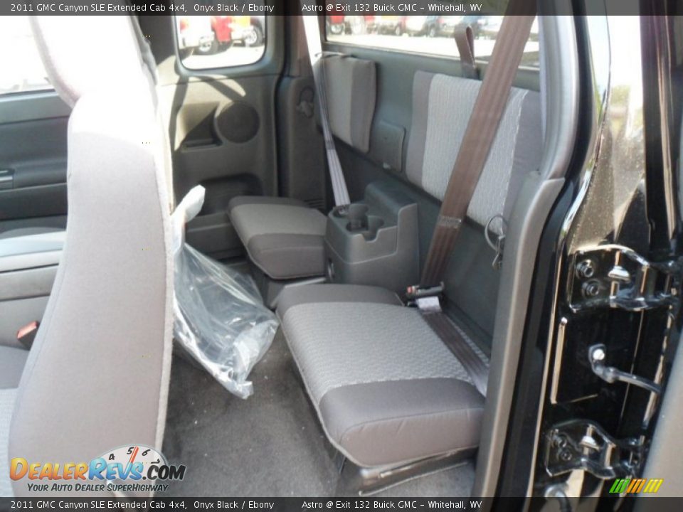 2011 GMC Canyon SLE Extended Cab 4x4 Onyx Black / Ebony Photo #13