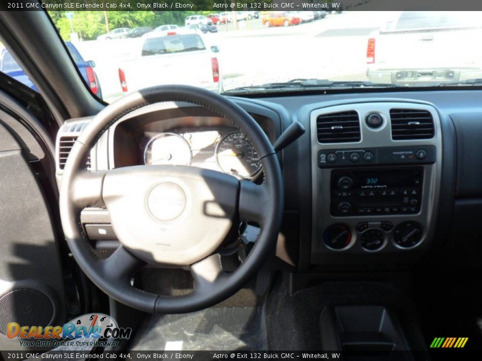 2011 GMC Canyon SLE Extended Cab 4x4 Onyx Black / Ebony Photo #14