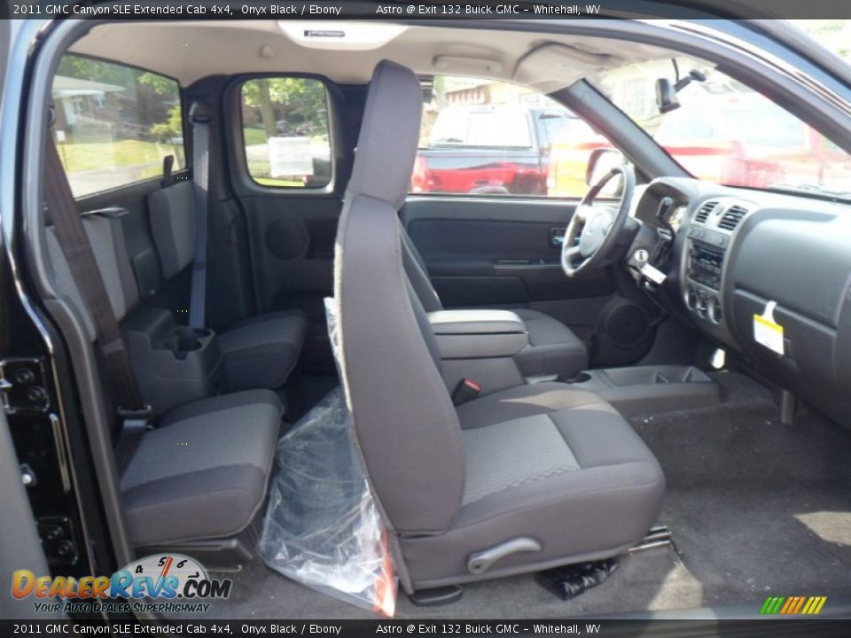 2011 GMC Canyon SLE Extended Cab 4x4 Onyx Black / Ebony Photo #16