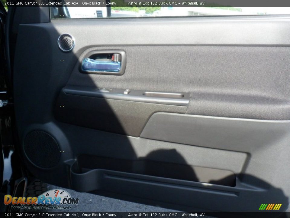 2011 GMC Canyon SLE Extended Cab 4x4 Onyx Black / Ebony Photo #18