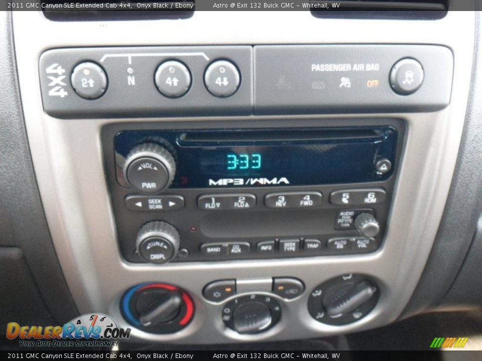 2011 GMC Canyon SLE Extended Cab 4x4 Onyx Black / Ebony Photo #19