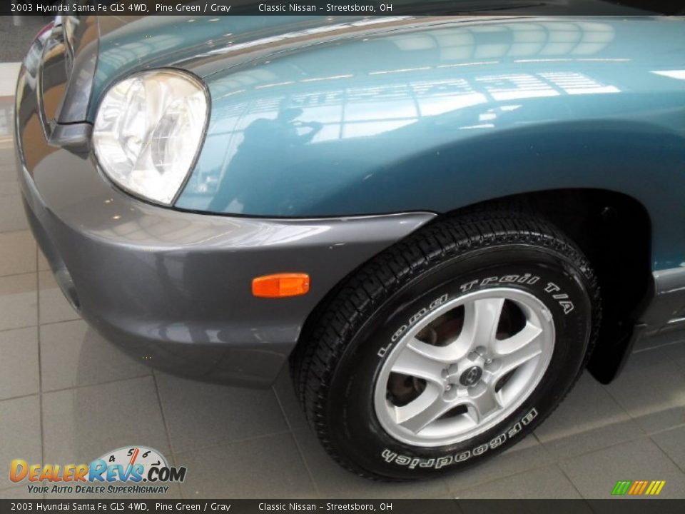 2003 Hyundai Santa Fe GLS 4WD Pine Green / Gray Photo #2