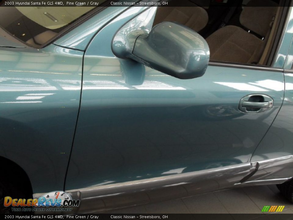 2003 Hyundai Santa Fe GLS 4WD Pine Green / Gray Photo #3