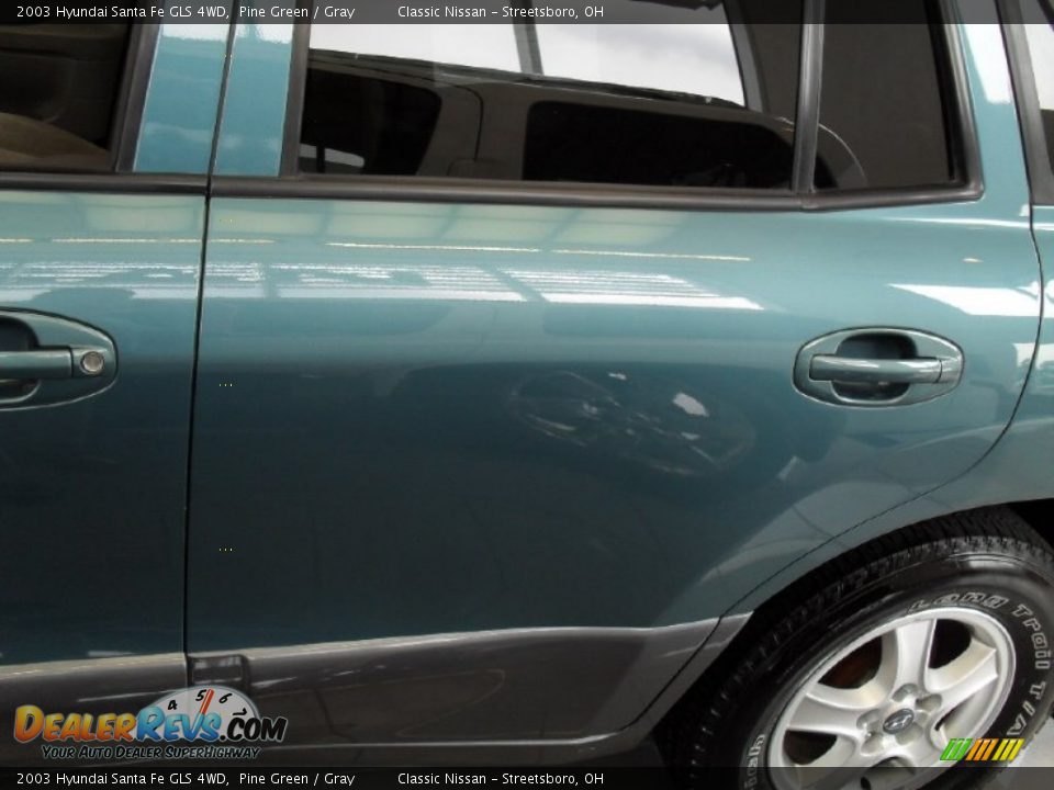 2003 Hyundai Santa Fe GLS 4WD Pine Green / Gray Photo #4