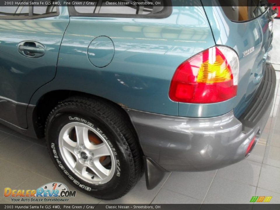2003 Hyundai Santa Fe GLS 4WD Pine Green / Gray Photo #5