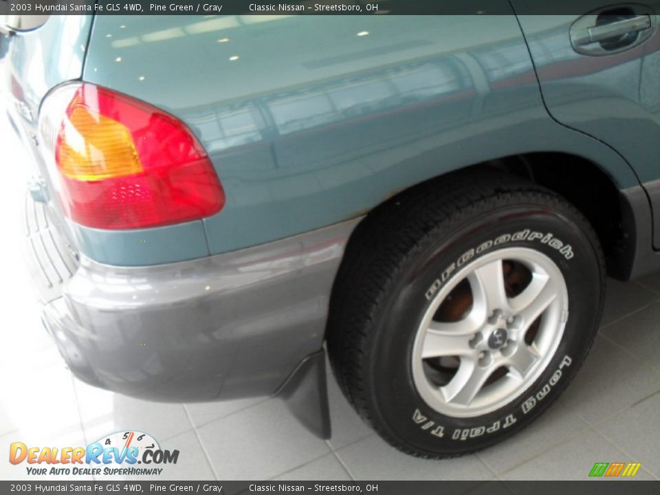 2003 Hyundai Santa Fe GLS 4WD Pine Green / Gray Photo #7