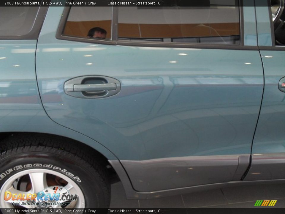 2003 Hyundai Santa Fe GLS 4WD Pine Green / Gray Photo #8