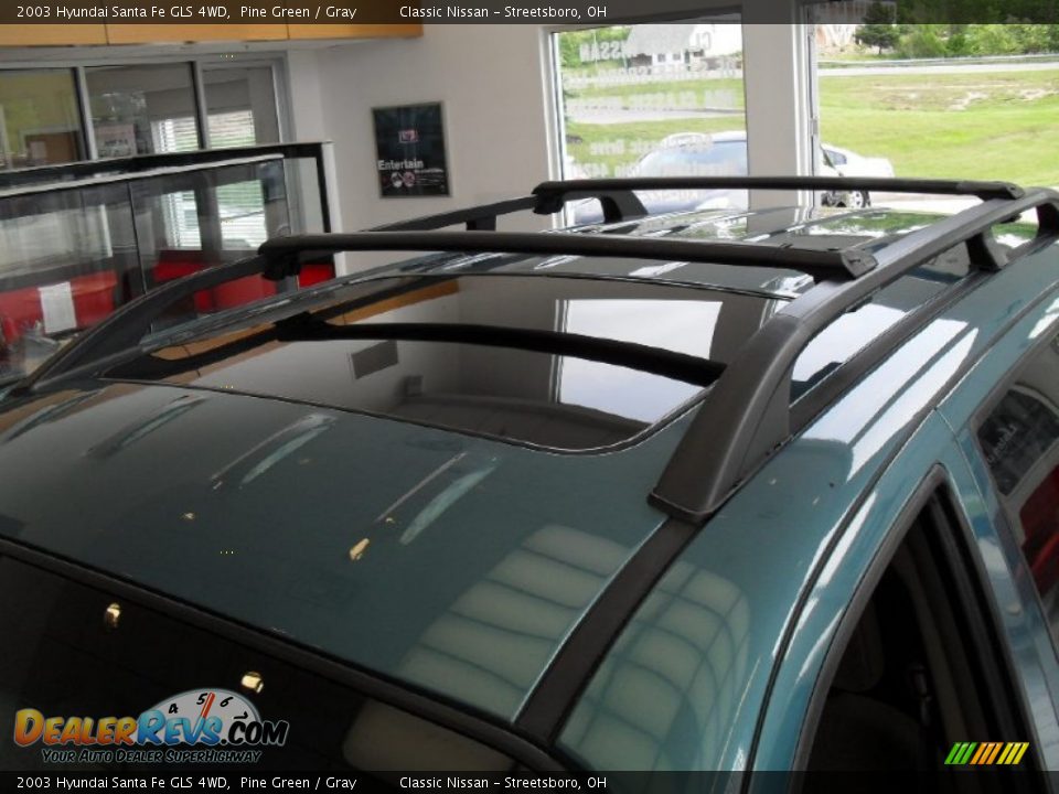 2003 Hyundai Santa Fe GLS 4WD Pine Green / Gray Photo #12