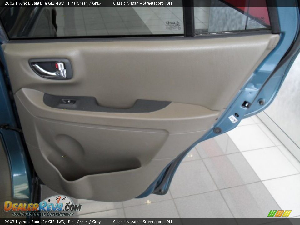 2003 Hyundai Santa Fe GLS 4WD Pine Green / Gray Photo #15