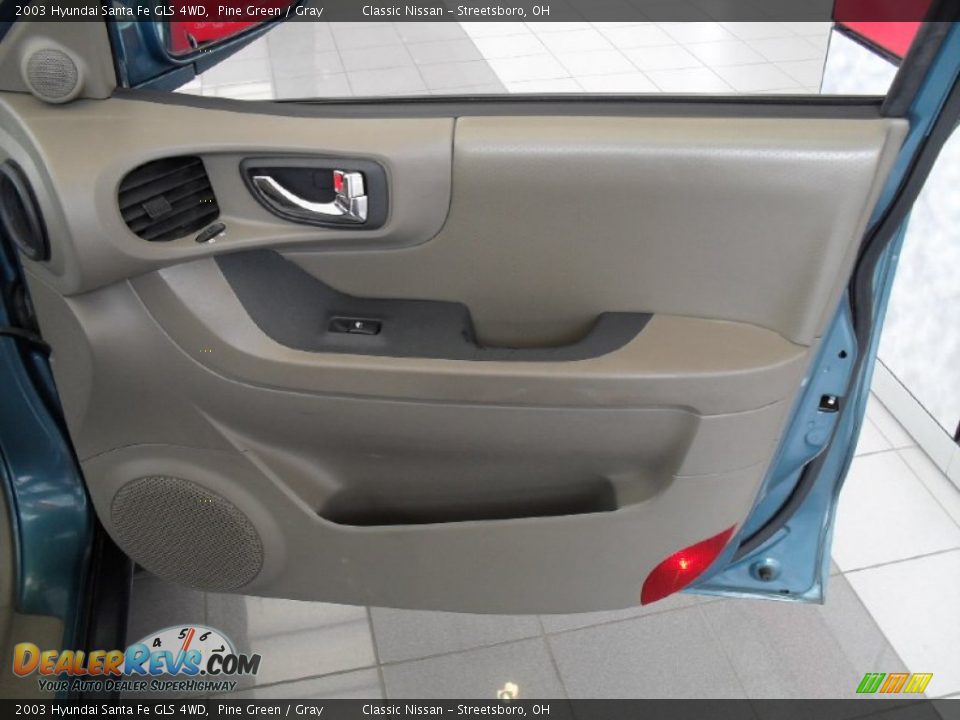 2003 Hyundai Santa Fe GLS 4WD Pine Green / Gray Photo #16