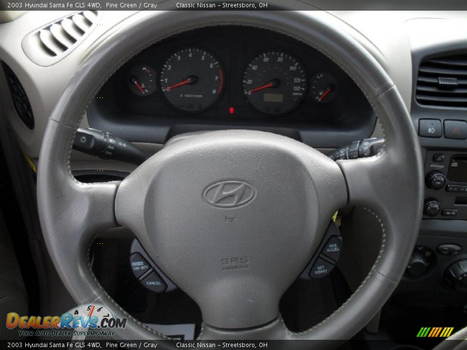 2003 Hyundai Santa Fe GLS 4WD Pine Green / Gray Photo #20