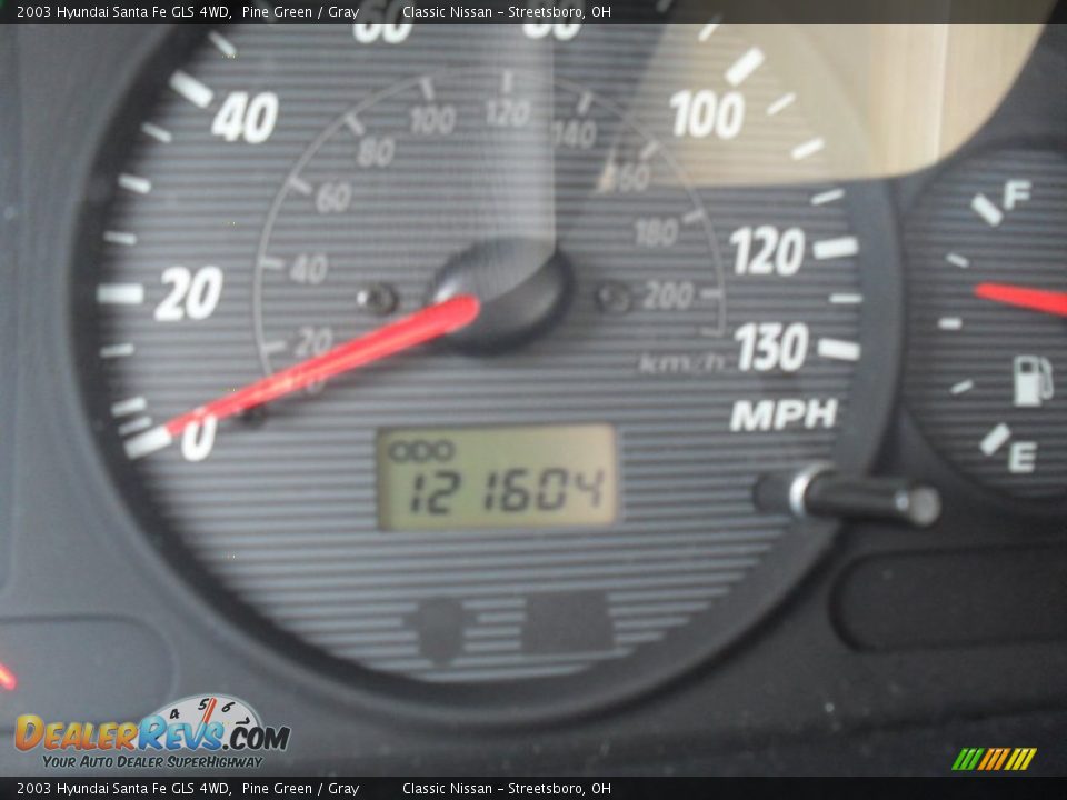 2003 Hyundai Santa Fe GLS 4WD Pine Green / Gray Photo #21