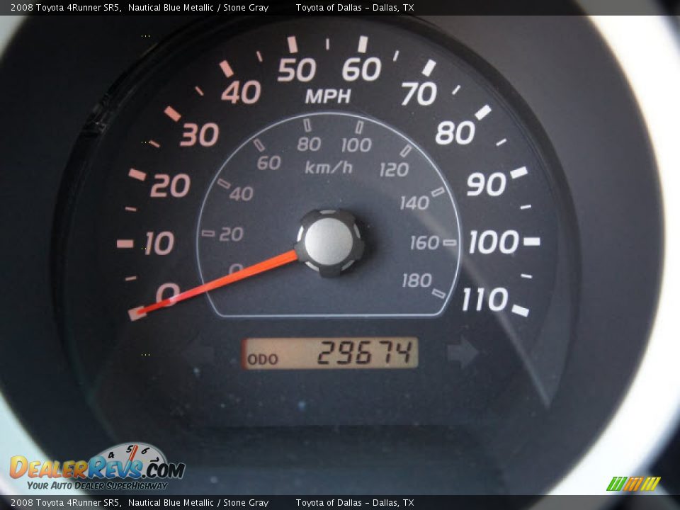 2008 Toyota 4Runner SR5 Nautical Blue Metallic / Stone Gray Photo #14